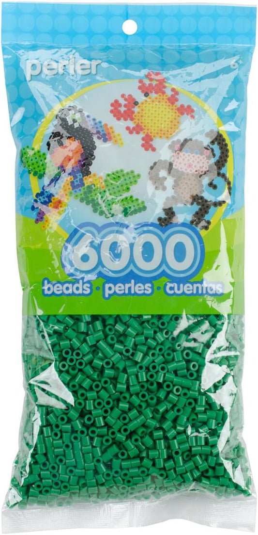 Perler Beads Fuse Beads for Crafts, 6000pcs, Dark Green