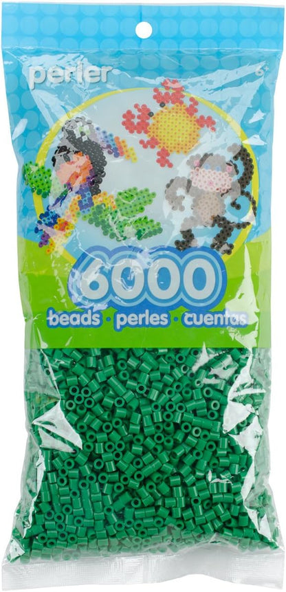 Perler Beads Fuse Beads for Crafts, 6000pcs, Dark Green