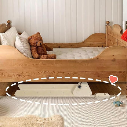 Giant bean Foldable Wooden Climbing Triangle with Sliding Ramp, 3 in 1 Pikler Triangle Climbing Toys for Toddlers, Kids Indoor Climbers & Gym Play Structures for Boys Girls