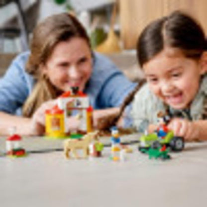 LEGO Disney Mickey and Friends Mickey Mouse & Donald Duck’s Farm 10775 Building Kit; A Creative Play Set for Kids; New 2021 (118 Pieces)