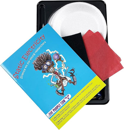 The Purple Cow Crazy Scientist Static Electricity - Science Kits for Young Researchers. for Learning & Education - STEM Educational Games for Kids, Boys & Girls, with Instructions