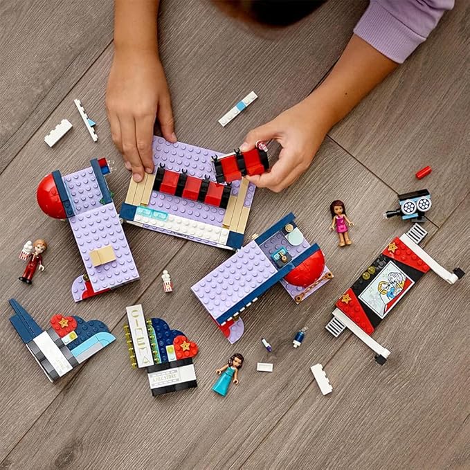 LEGO Friends Heartlake City Movie Theater 41448 Building Kit; Great Birthday Gift for Kids Who Love Movies, New 2021 (451 Pieces)