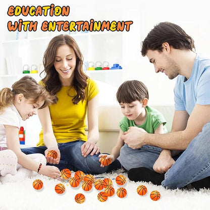 36 Pcs Basketball Party Favors, Including Mini Shooting Game, Ball and Adjustable Bracelets, Goodie Bag for Kids 4-12