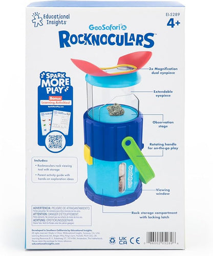 Educational Insights GeoSafari® Jr. Rocknoculars™ - Rock Microscope for Kids Ages 4+, Educational Science Kits for Toddlers