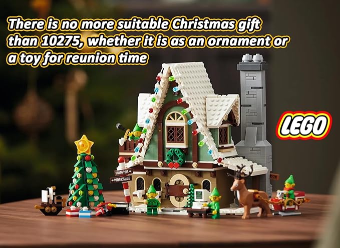 LEGO 10275 Elf Club House Christmas Cabin 18+(1197 Pieces)