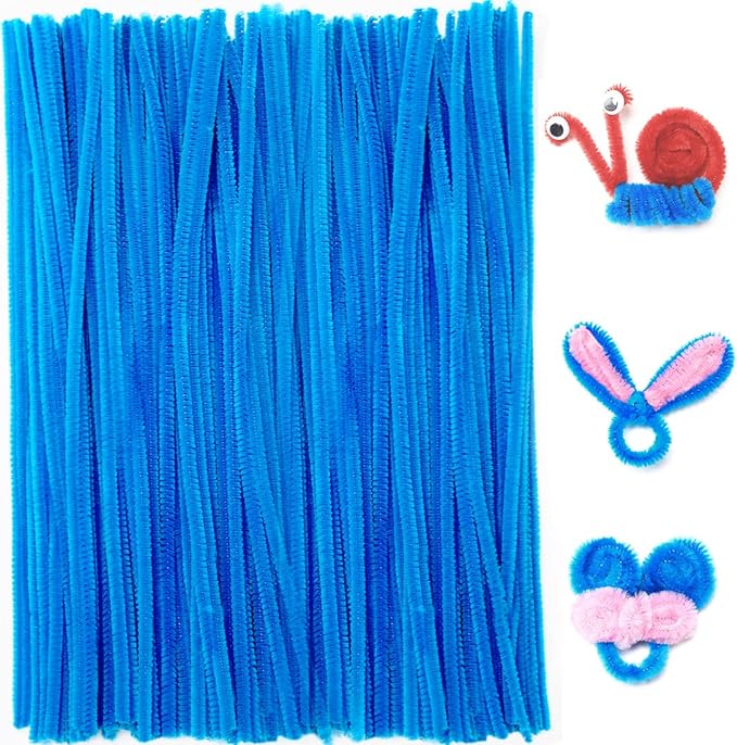 Praisebank Pipe Cleaners for Crafts (200pcs in Dark Blue), 12 inch Long Pipe Cleaners, Dark Blue Pipe Cleaners.…