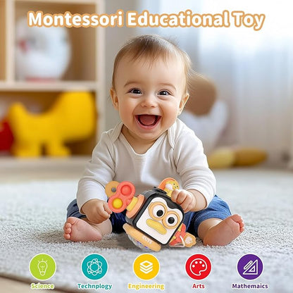 OSIMILY Montessori Toys for 1 Year Old, Busy Cube for 1 Year Old Boy Gifts,Sensory Toys for Toddlers 1-3,Fine Motor Skills Educational Toys,Birthday Gift for Baby Aged 6, 9, 10, 12, 18 Months