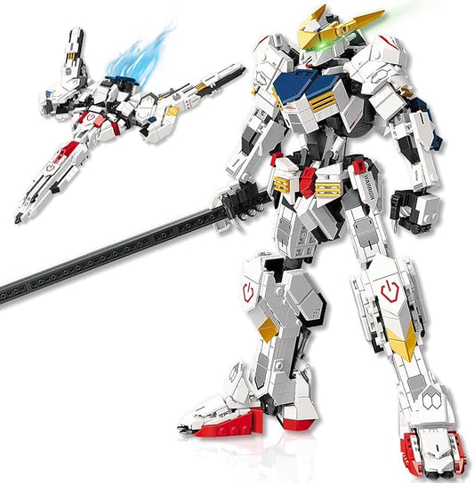 Transforming Robot Building Set for Adults, 2 in 1 City Warrior Mech & Fighter Jet Building Toy Model, 952 Pcs Creative Collectible Gift for Boys Kids 8-12