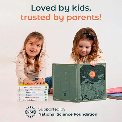 Cali's Books I Love My Body by Mother Moon | Feelings & Emotions Book for Toddlers 1-3 - Musical Books for Kids, Interactive Toddler Sound Book, Talking Learning Music Toys