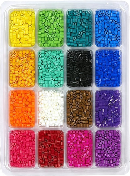 Perler Beads Fuse Beads Crafts Kit (6000pcs) + Perler 17605 Assorted Fuse Beads Kit (4001pcs)