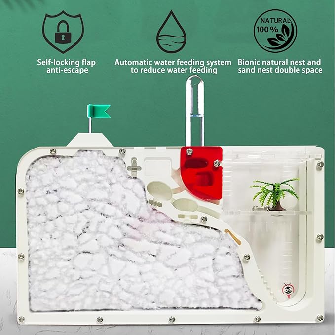 Sand Ant Farm Castle for Kids,Large Ant Habitat to Study Insect Behavior,Ant Colony Ecosystem Science Educational Gift for Classroom