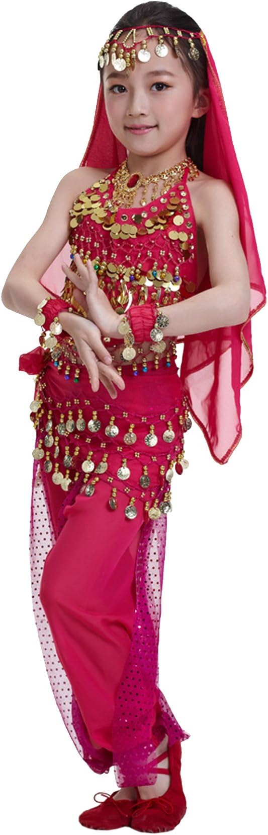 Astage Kids Princess Girl Indian Belly Dance Costume Cosplay Bollywood Ornaments