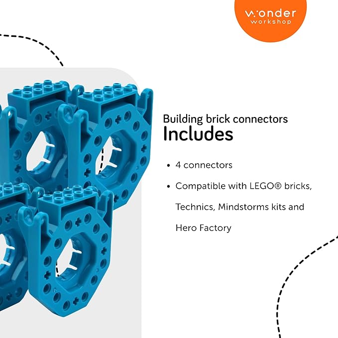 Wonder Workshop Build Brick Extensions for Dash and Dot Robots Small