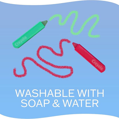 Crayola Taste Beauty My First Tub Time Art Pack, Bath-Time Toys with Red, Green, and Blue Crayons
