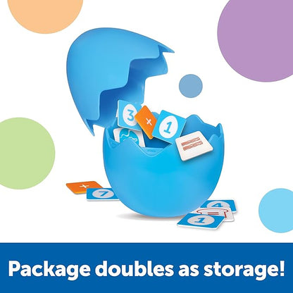 Learning Resources Math Scramble Game,Educational Games for Kids, Math Games for Kids, Early Math Skills, Addition and Subtraction Games, 87 pieces, Ages 5+