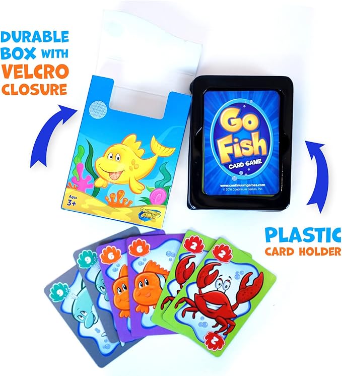 Continuum Games Go Fish Classic Card Game Fun for Children Age 3 and Up