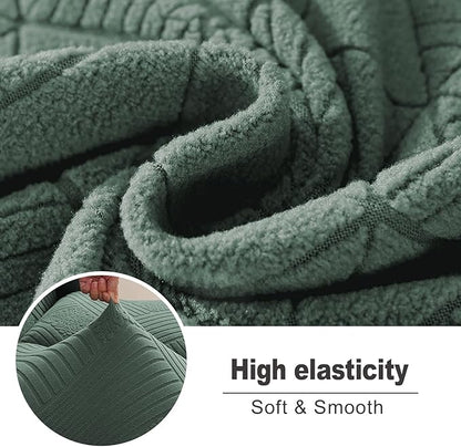 NORTHERN BROTHERS Recliner Sofa Covers 3 Seater - Reclining Sofa Covers Couch Covers for Reclining Couches Reclining Couch Covers, Light Green