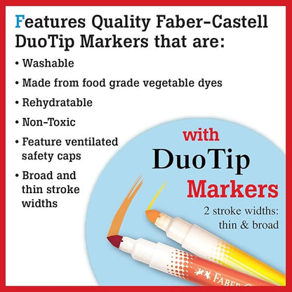 Faber-Castell Color by Number Foodie Friends - Color and Display 1 Color by Number Board