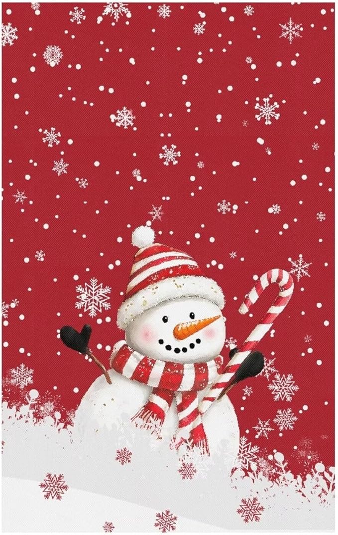 Christmas Decor Snowman Recliner Headrest Cover Fabric Sofa Headrest Slipcovers Pet Scratch Resistant Couch Headrest Covers for Home Couch Loveseats Decoration