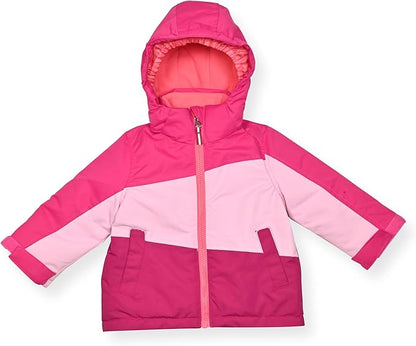 Arctic Quest Little Girls Bib Snow Pants and Ski Jacket Water-Resistant Snowsuit For Kids Winter Jacket For Girls