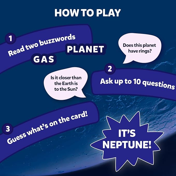 Skillmatics Card Game - Guess in 10 NASA Space, Perfect for Boys, Girls, Kids & Families Who Love Educational Toys, Travel Games, Gifts for Ages 8, 9, 10 and Up