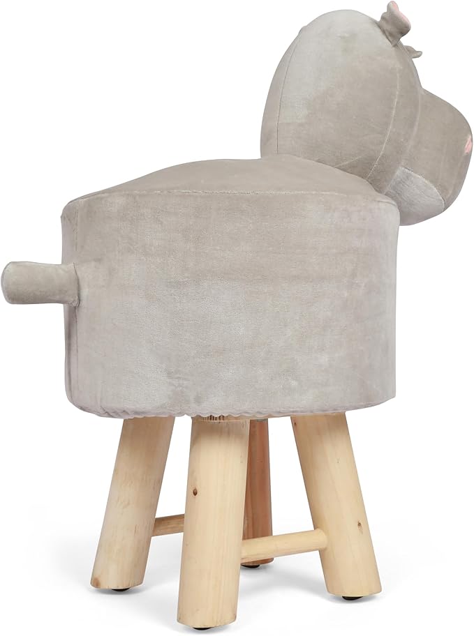 Christopher Knight Home Georgia Contemporary Kids Hippo Ottoman, Gray