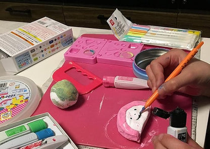 YACHIYO DAISO Soft Clay Lightweight Fluffy Packs (4 Set, Blue)