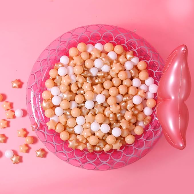 GOGOSO Ball Pit Balls for Toddles, Kids Plastic Balls for BallPit, Pool, Baby Party Accessories, Birthday Decoration 50 100 200 500 1000