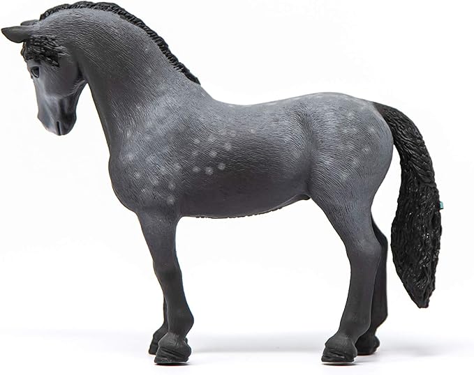 Schleich Horse Club Pura Raza Española Stallion Mare Figurine - Detailed Horse Toy with Dappled Gray Coat, Durable for Education and Imaginative Play for Boys and Girls, Gift for Kids Ages 5+