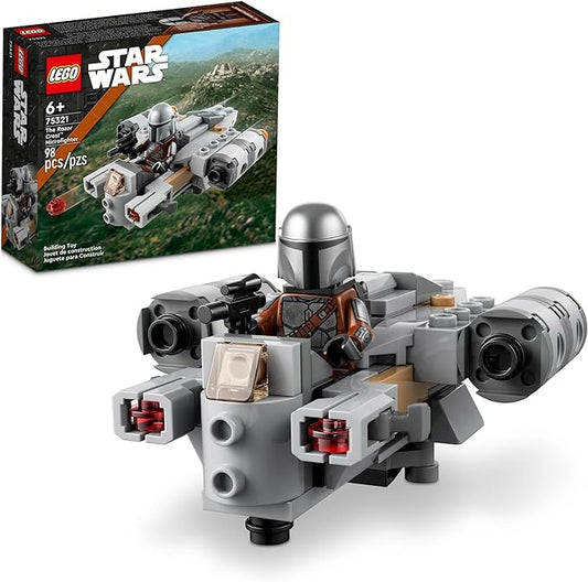 LEGO Star Wars The Razor Crest Microfighter 75321 Toy Building Kit for Kids Aged 6 and Up; Quick-Build, Stud-Shooting Star Wars: The Mandalorian Gunship for Creative Play (98 Pieces)
