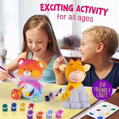 Paint Your Own Bear Lamp Kit, Art Supplies Arts & Crafts Kit, Painting kit for Kids 6-12, Arts and Crafts for Kids Ages 8-12, Toys Girls Boy Birthday Gift Ages 6 7 8 9 10 11 12+