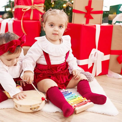 Wooden Xylophone for Kids,Toddler Xylophone Toy with 2 Child Safe Mallets,8 Diatonic Keys Musical Instruments for Preschoolers Educational Toys,Gifts