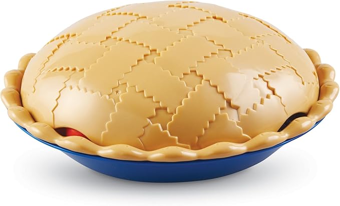 Learning Resources Super Sorting Pie - 68 Pieces, Ages 3+ Toddler Fine Motor Toy, Preschool Learning Games, Develops Counting and Color Recognition, Pretend Play Food, Kids Tweezers