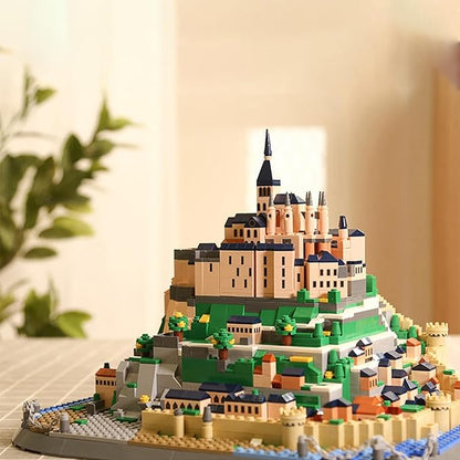 Oichy Building Blocks Set (1392PCS), Saint Michael's Mount Architecture Model Kits World Famous Toy Building Sets for Adults and Kids