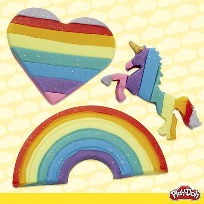 Play-Doh Unicorn Theme 13-Pack of Non-Toxic Modeling Compound Including Sparkle and Metallic Colors Plus 6 Tools (Amazon Exclusive)