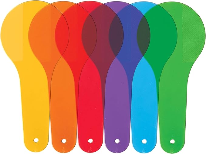 Learning Resources Color Paddles - Set of 18 Paddles, Grades PreK/Ages 3+ Preschool Science for Kids, Classroom Supplies,Back to School Supplies,Teacher Supplies