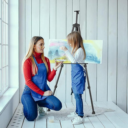 Portable Artist Easel Stand, Art Drawing Easels for Painting Canvas Wedding Signs & Display，Adjustable Height Painting Easel with Bag, Height from 17" to 60" (2 Pack, Black)