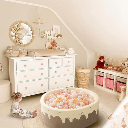 GOGOSO Ball Pit Balls,Plastics Balls for Ball Pit, Stars Hearts Shape for PastelBall for Toddlers Kids