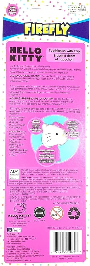 FIREFLY Hello Kitty Toothbrush, Soft bristles