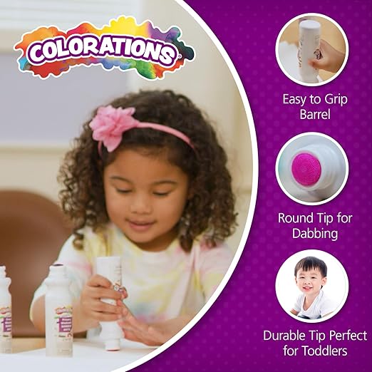 Colorations Dabber Dot Markers 4 Colors per Set, 12 Sets, Each set Individually Packaged, Personalize & Decorate for Gifts, Arts & Craft Craft for Children, Kids Crafts for Home or the Classroom