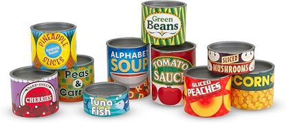 Melissa & Doug Canned Food Play Set Pretend Play Play Food 3+ Gift for Boy or Girl