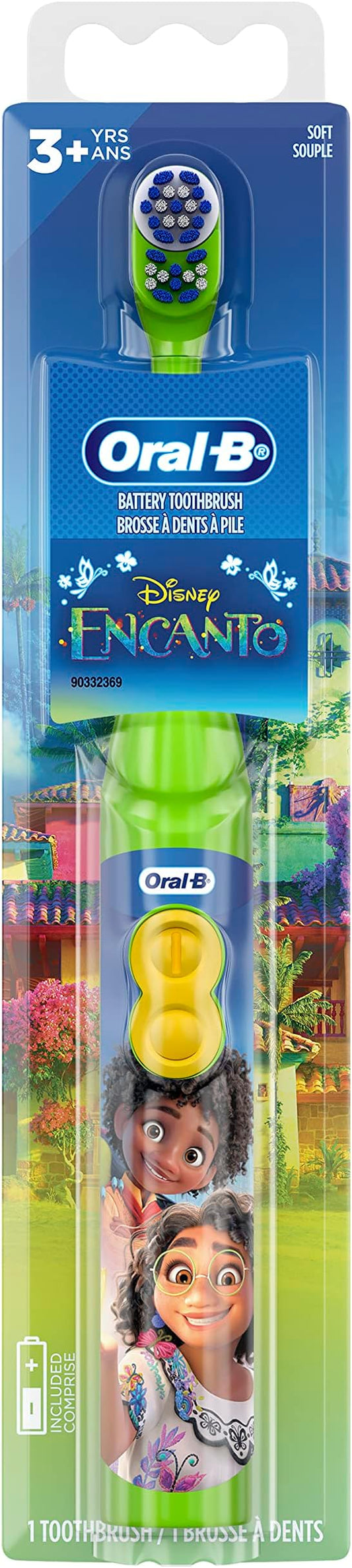 Oral-B Kid's Battery Toothbrush Featuring Disney's Encanto, Soft Bristles, for Kids 3+
