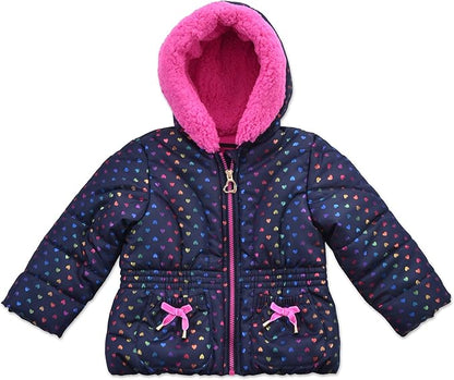 Arctic Quest Little Girls Bib Snow Pants and Ski Jacket Water-Resistant Snowsuit For Kids Winter Jacket For Girls