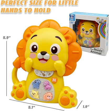 Musical Toys for 1 Year Old Boys and Girls, Baby Light Up Piano Keyboard Musical Toys for Toddlers 1-3, Early Learning Educational Infant Toys, 1 Year Old Baby Boy Girl Toys Gifts (Lion)