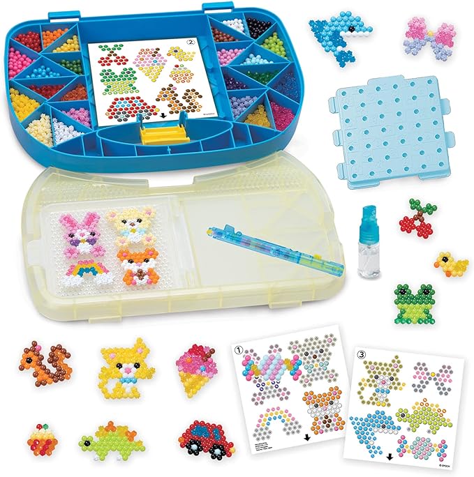 Aquabeads Beginners Carry Case - Fun and Creative Arts & Crafts Bead Kit for Kids Ages 4 and Up - Includes Over 900 Beads