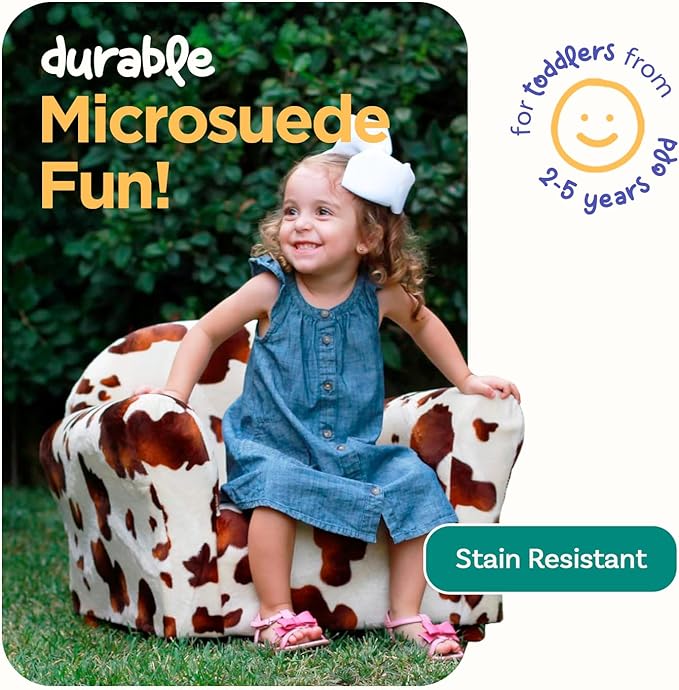 Keet Microsuede Children's Chair, Roundy, Pony