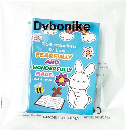 Dvbonike 24Pcs Spring Bible Coloring Books - Religious DIY Color-in Pages Booklet Bulk Drawing Holiday Christian Theme Activity Supplies for Sunday School Classroom Reward Artwork Gift