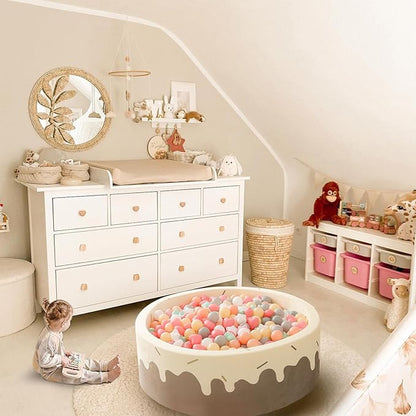 GOGOSO Ball Pit Balls,Plastics Balls for Ball Pit, Stars Hearts Shape for PastelBall for Toddlers Kids