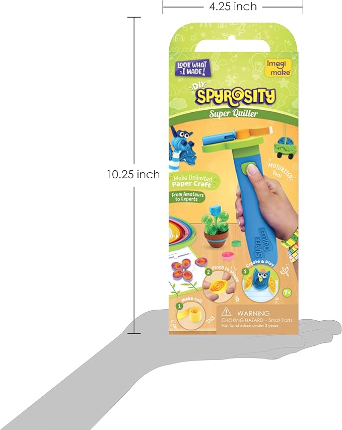 Quill On Spyrosity Super Quiller with Electric Quilling Tool | Paper Quilling Kit | Crafts for Girls Ages 8-12 | Craft Kit | 8 Year Old Girl Birthday Gift