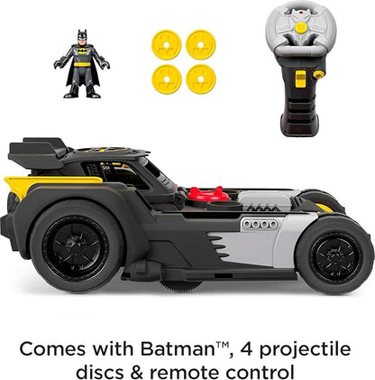 Fisher-Price Imaginext DC Super Friends Batman Transforming Batmobile Remote Control Vehicle Toy Car with Lights and Sounds, for Kids Ages 3 to 8